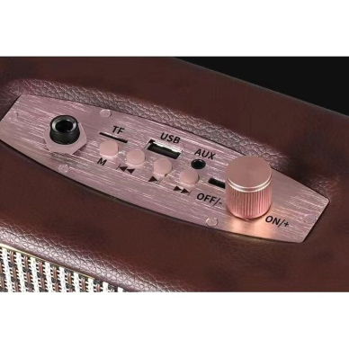 Garsiakalbis-radijas QIXI SK-2025 40298 rudas 4 Garsiakalbis-radijas QIXI SK-2025 40298 rudas 4