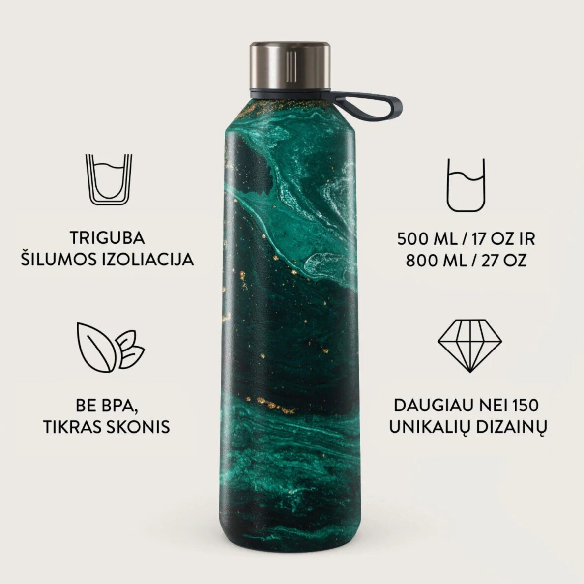 Gertuvė BURGA - Emerald Pool 800 ml 1