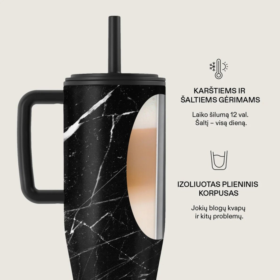Gertuvė BURGA Tumbler - Noir Origin1200 ml 3