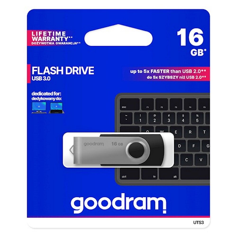 Goodram pendrive 16GB USB 3.0 Twister raktas