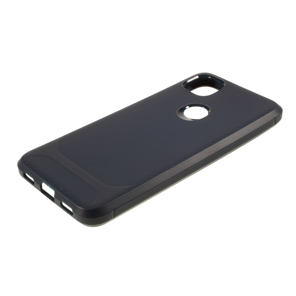 Google Pixel 4A mėlyna CARBON FIBER nugarėlė 3