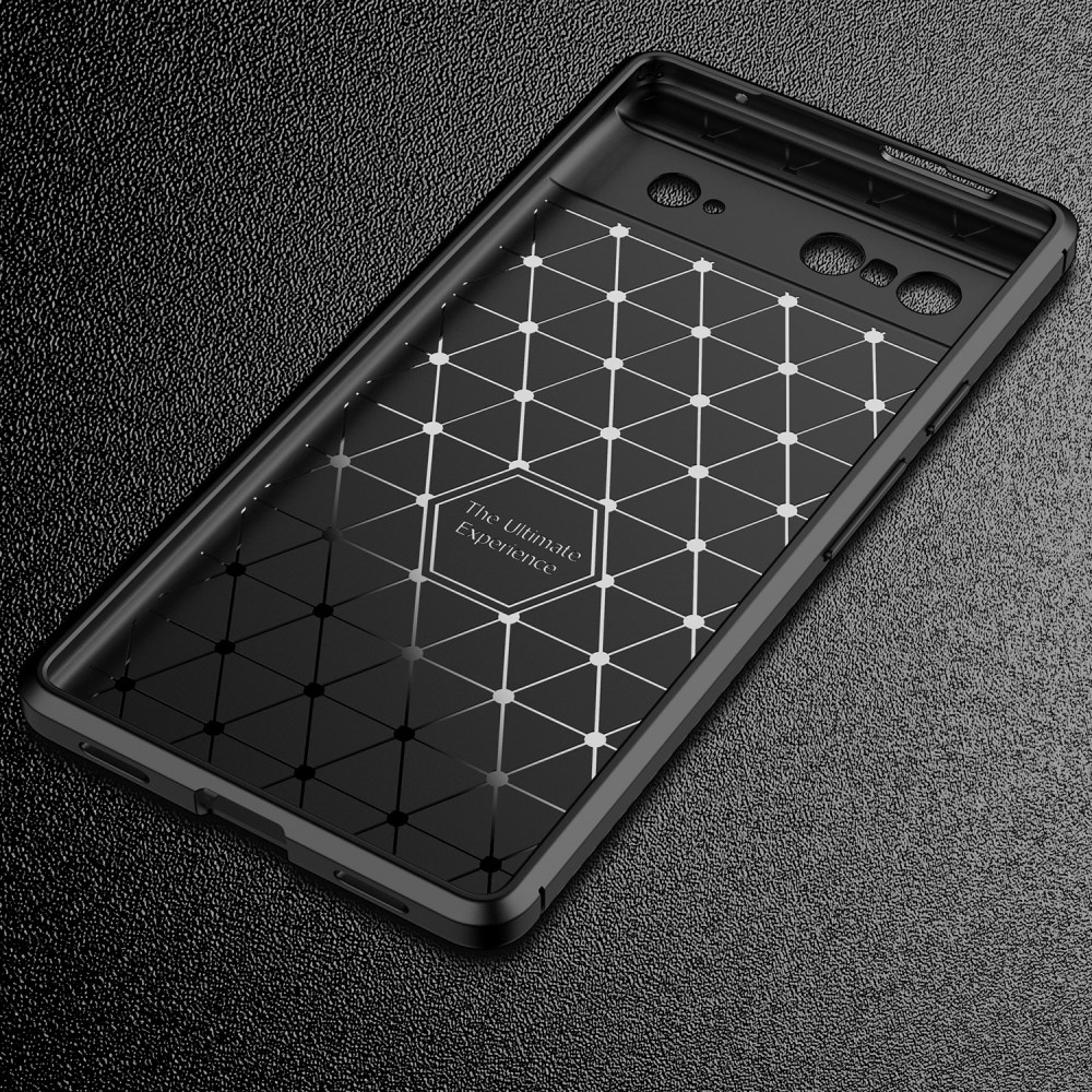 Google Pixel 7 Tracy juoda CARBON FIBER nugarėlė 5