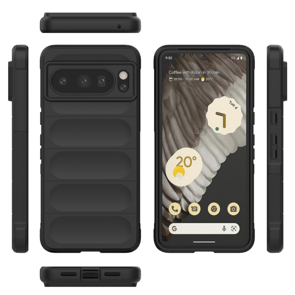 Google Pixel 8 PRO black Tracy Anti-slip Rugged nugarėlė 6