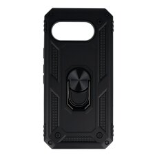 Google Pixel 9a black STRONG RING ARMOR nugarėlė