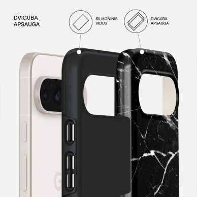 Google Pixel 10 / 10 PRO Magnetic Noir Origin Tough BURGA nugarėlė 1