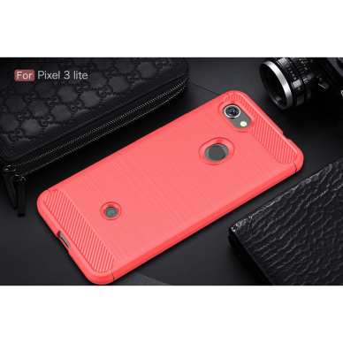 Google Pixel 3a raudona LYGCARBON nugarėlė 1