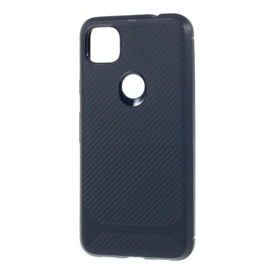 Google Pixel 4A mėlyna CARBON FIBER nugarėlė 1