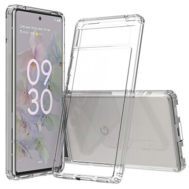 Google Pixel 6a skaidri Acrylic+TPU nugarėlė
