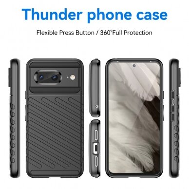 Google Pixel 8 black Thunder nugarėlė 6