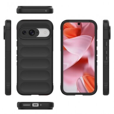 Google Pixel 9 / 9 PRO black Tracy Anti-slip Rugged nugarėlė 7