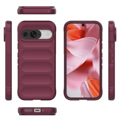 Google Pixel 9 / 9 PRO wine Tracy Anti-slip Rugged nugarėlė 6
