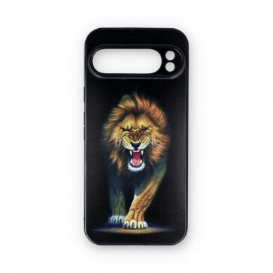 Google Pixel 9 PRO XL black nugarėlė Lion Design00101 1