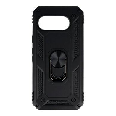 Google Pixel 9a black STRONG RING ARMOR nugarėlė