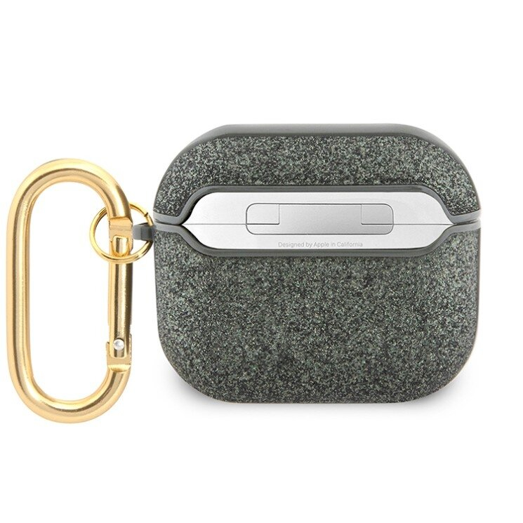GUESS Airpods 3 Glitter Flake W/ Hook green dėklas 1