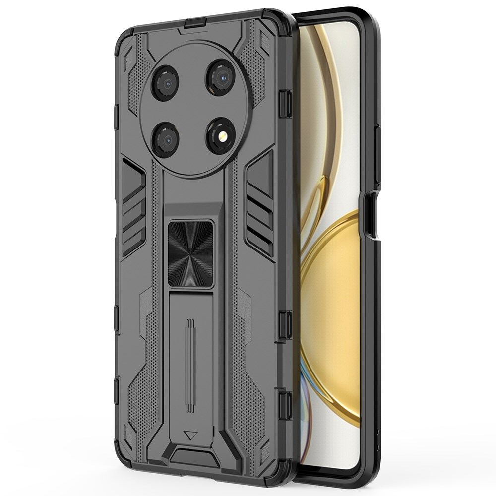 Honor Magic 4 Lite 5G juoda ARMOR METAL WITH STAND nugarėlė