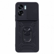 Honor 90 Lite 5G black RING ARMOR WITH CAMSHIELD nugarėlė