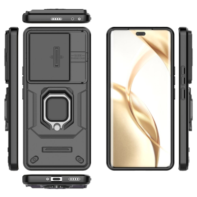 Honor 200 PRO 5G black RING ARMOR WITH CAMSHIELD nugarėlė 3