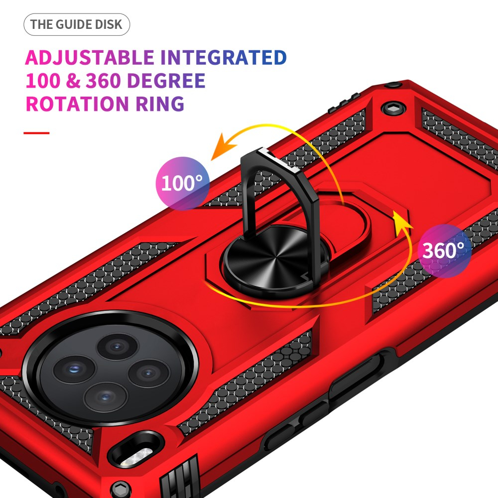 Huawei NOVA 8i/Honor 50 Lite Tracy raudona STRONG RING ARMOR nugarėlė 3