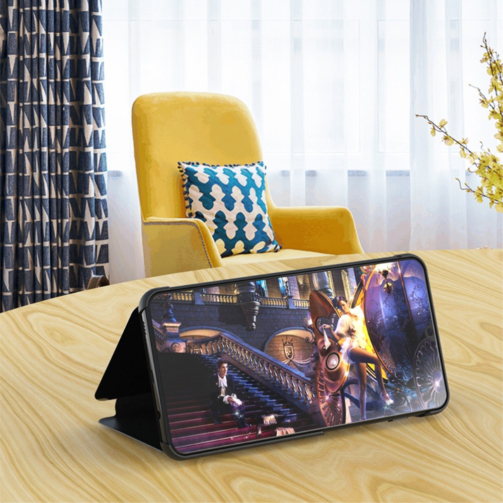 Huawei P Smart 2019/ Honor 10 Lite juodas VIEW WINDOW dėklas 1