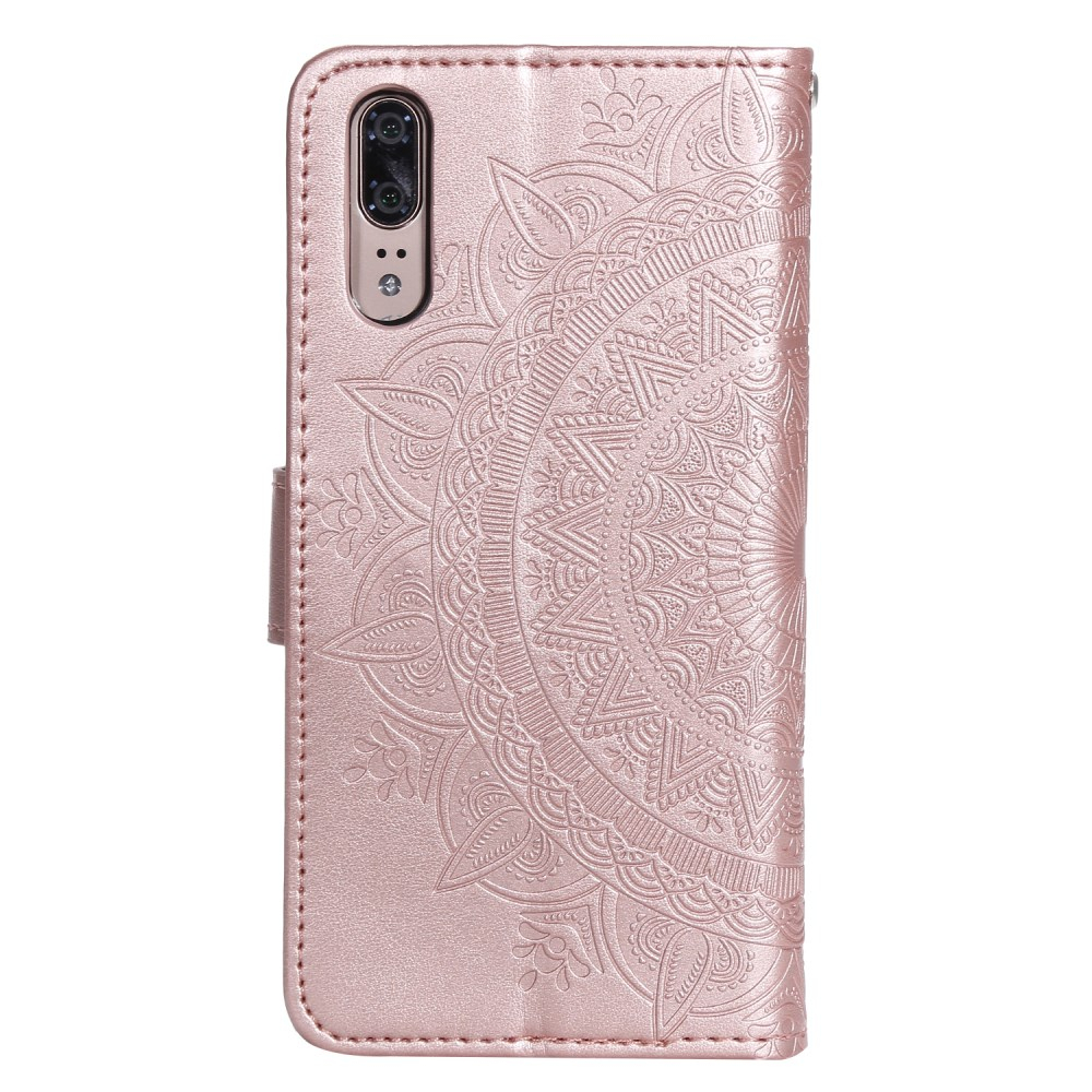 Huawei P20 Tracy MEZZO rausvas Mandala dėklas 2