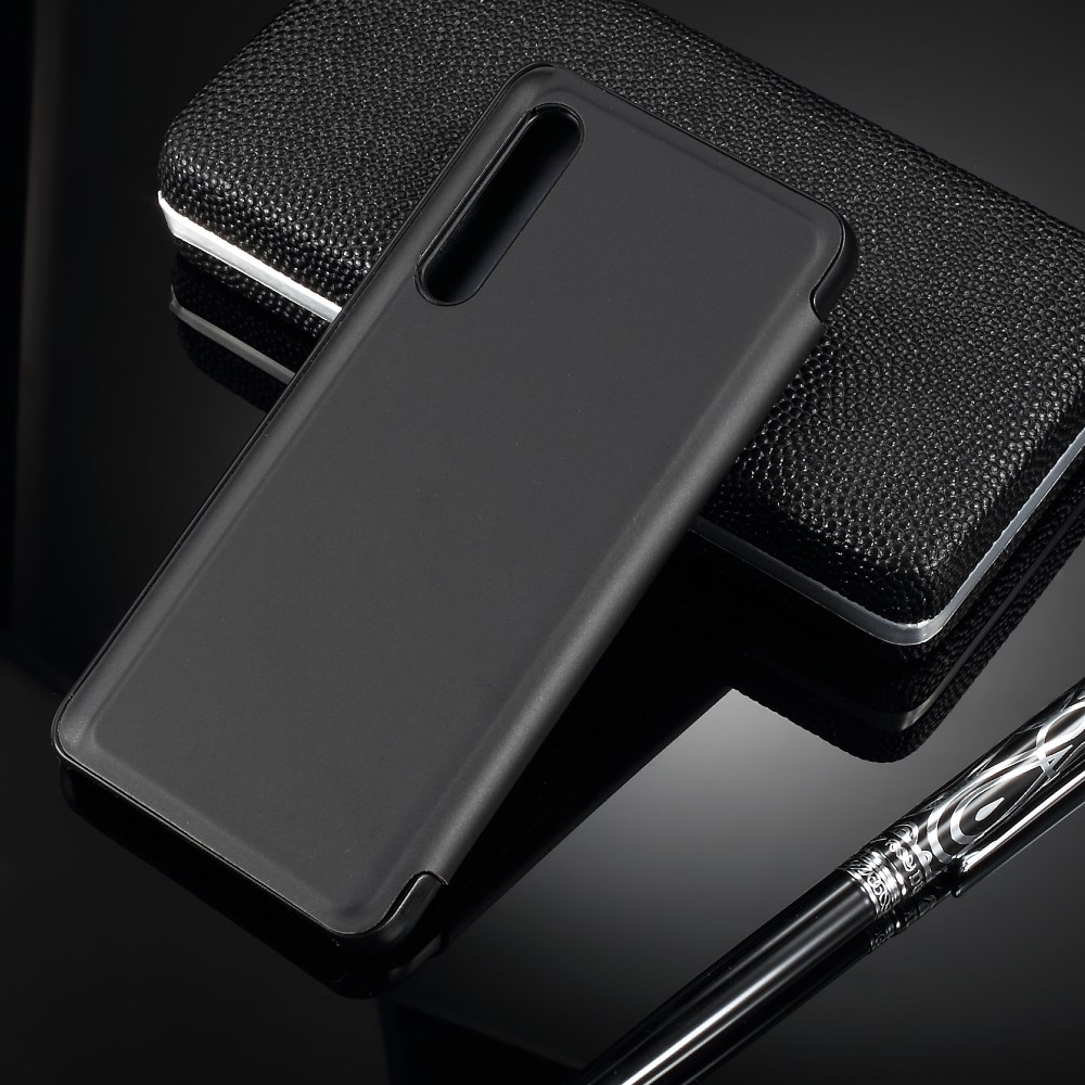 Huawei P30 juodas VIEW WINDOW dėklas 1