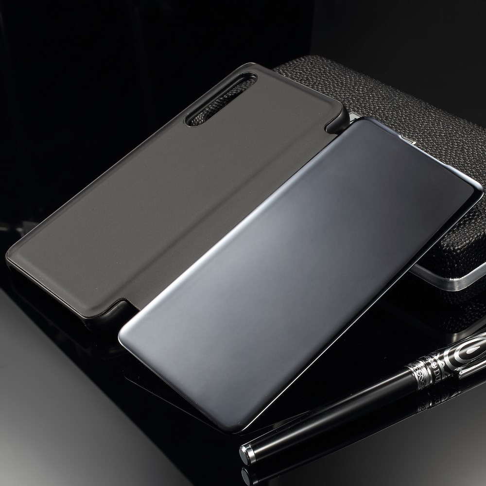 Huawei P30 juodas VIEW WINDOW dėklas 6