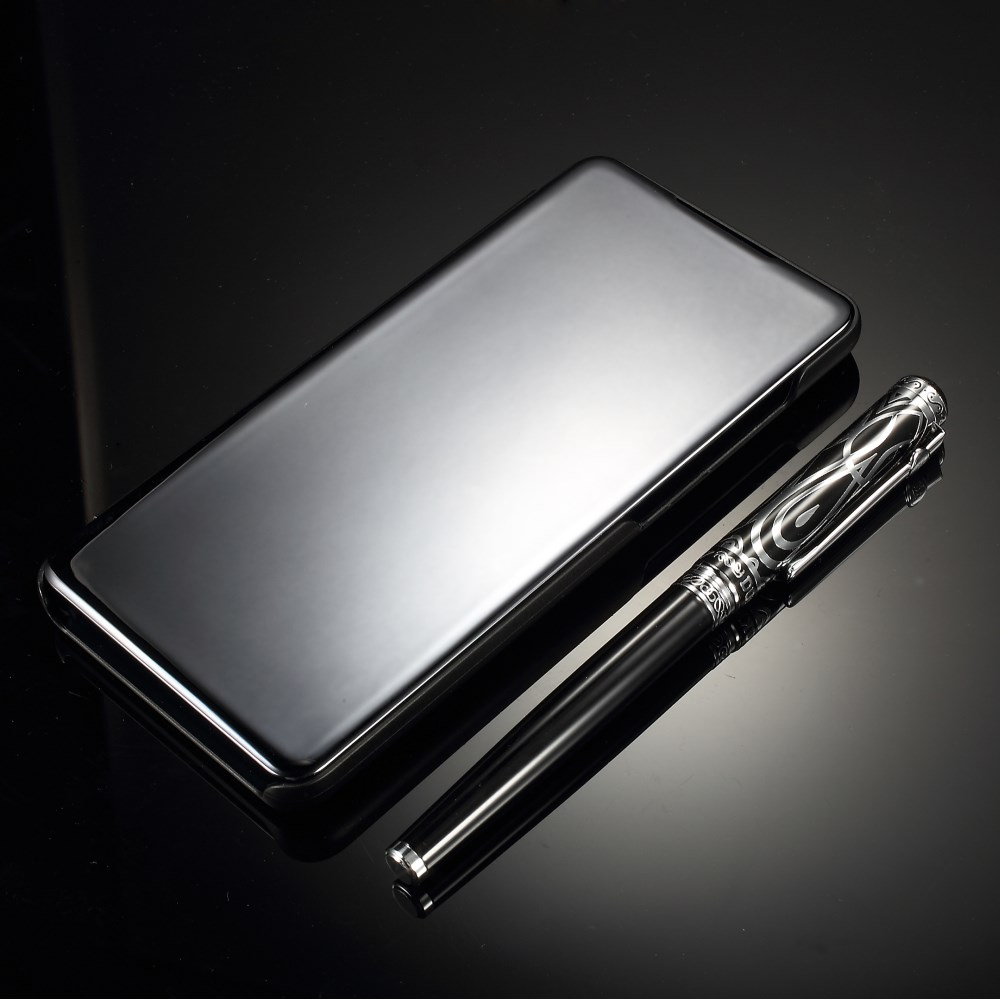 Huawei P30 juodas VIEW WINDOW dėklas 7