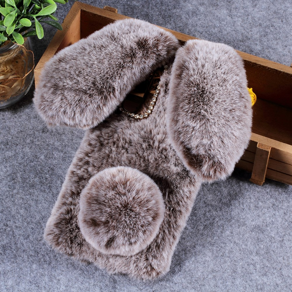 Huawei P30 Pro brown nugarėlė Fluffy rabbit 1