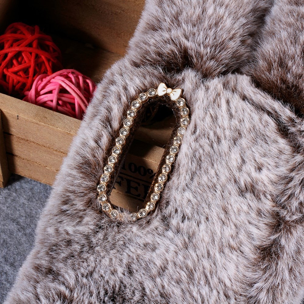 Huawei P30 brown nugarėlė Fluffy rabbit 2