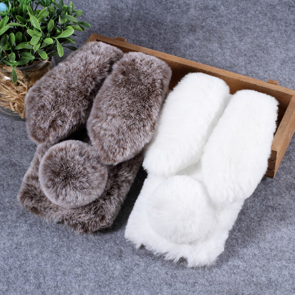 Huawei P30 brown nugarėlė Fluffy rabbit 4