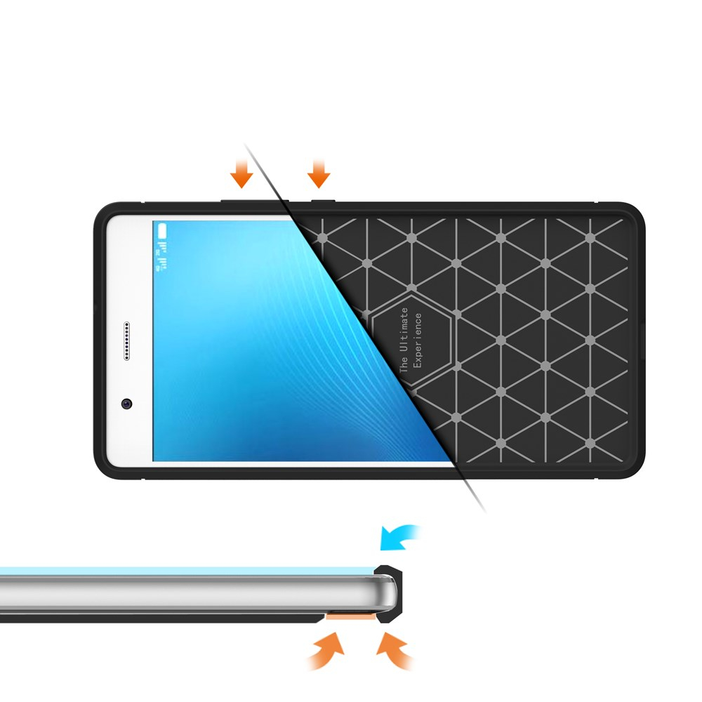 Huawei P9 Lite juoda LYGCARBON nugarėlė 6
