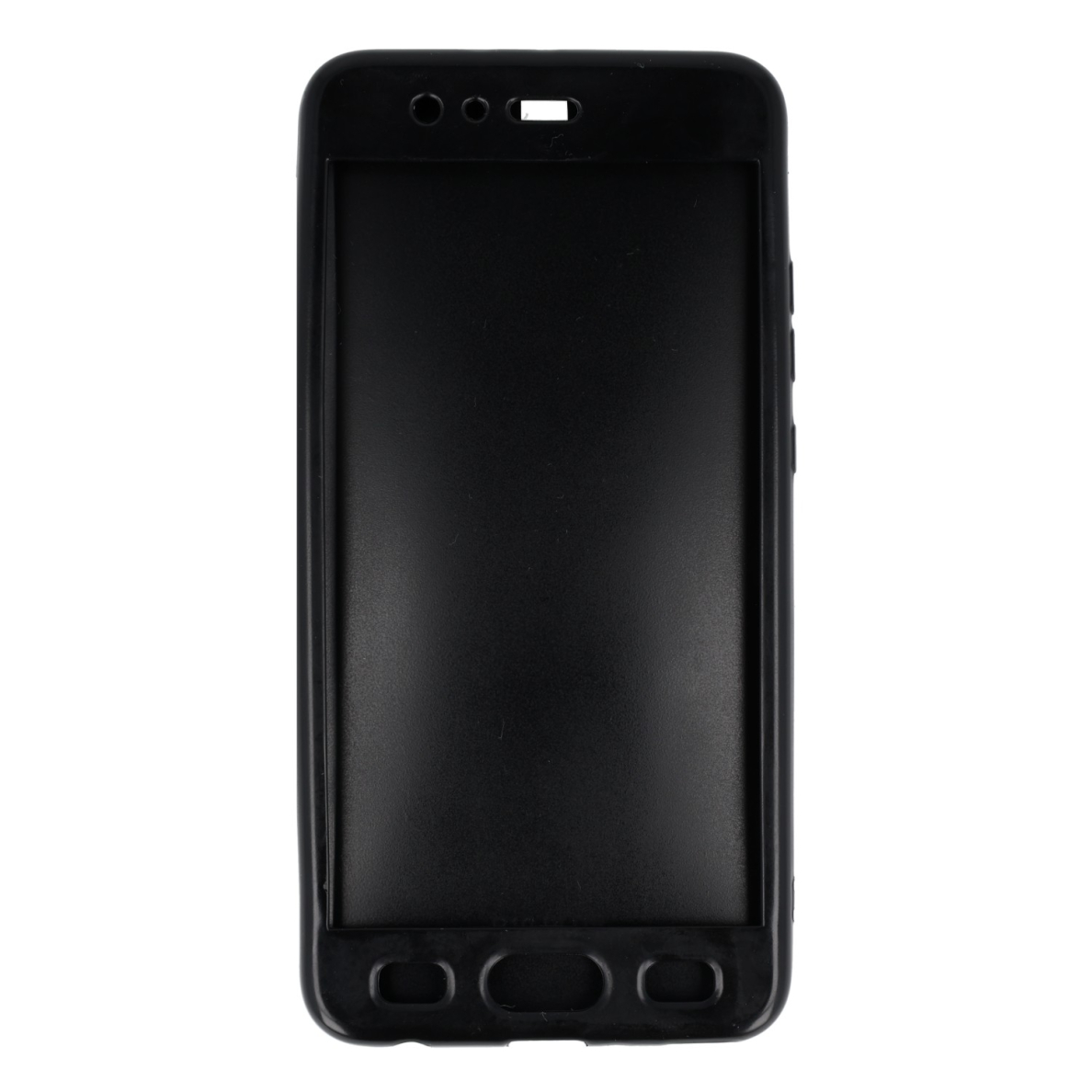 Huawei P10+ juoda 360 silikoninė nugarėlė