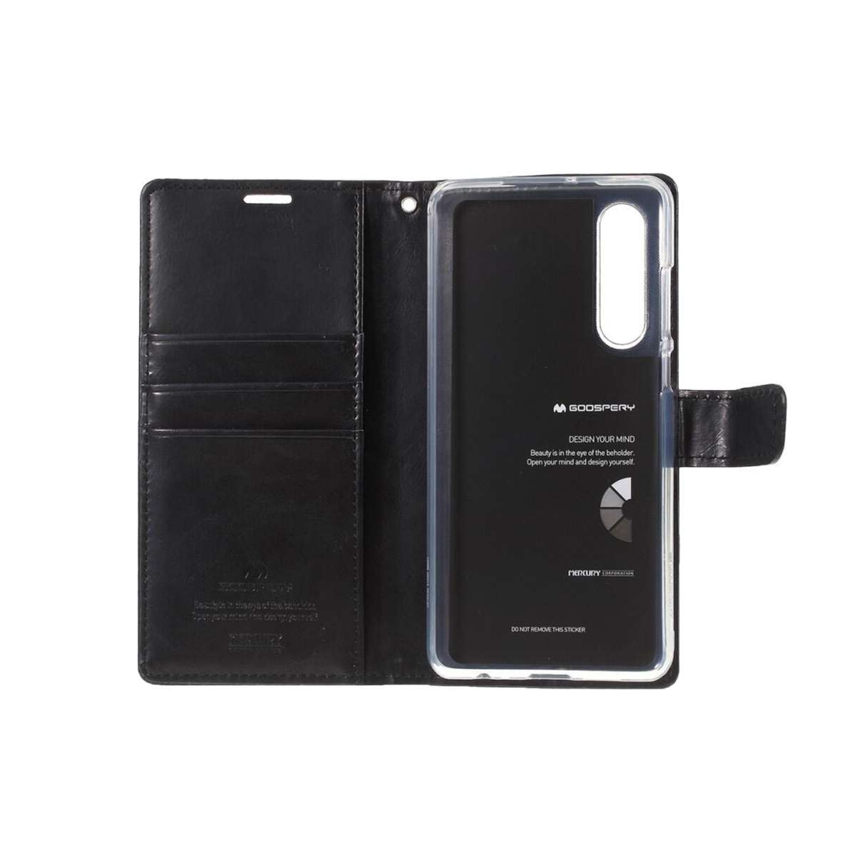 Huawei P20 PRO juodas MERCURY BLUE MOON2 dėklas 3