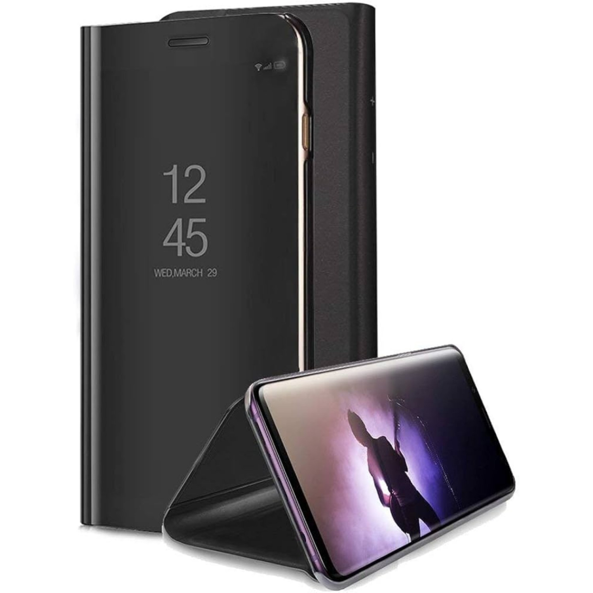 HUAWEI P40 PRO juodas VIEW WINDOW dėklas 1