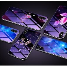 Huawei Honor 8A BLUE RAY GLASS nugarėlė Bubbles&Flowers