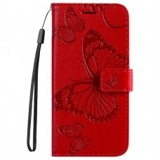 Huawei NOVA 8i/Honor 50 Lite raudonas Tracy K.FLEXI dėklas Butterflies