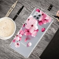 Huawei P Smart 2021 Tracy clear nugarėlė Pink Flower