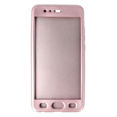 Huawei P10+ rausva 360 silikoninė nugarėlė