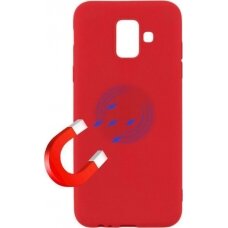 Huawei P20 Lite raudona SOFT MAGNET nugarėlė