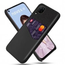 Huawei P40 LITE juoda Tracy nugarėlė Cloth Slot