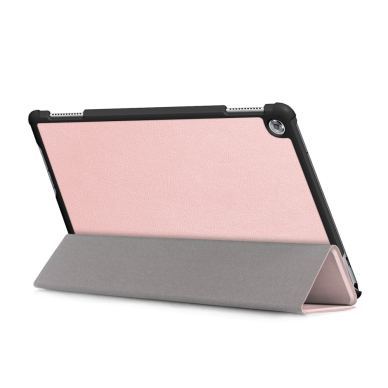 Huawei MediaPad M5 Lite 10" rausvas Trifold dėklas 6