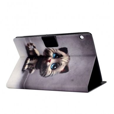 Huawei MediaPad T3 10" fashion dėklas Cat with blue eyes 6