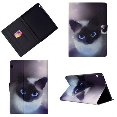 Huawei MediaPad T3 10" fashion dėklas Cute Cat