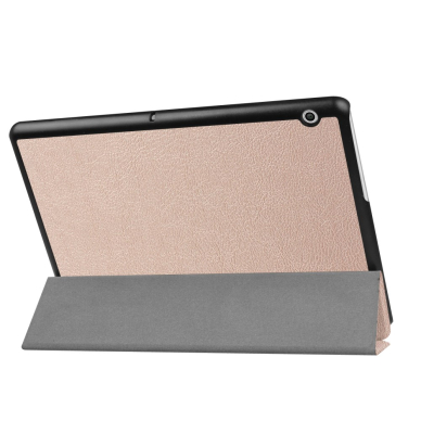 Huawei MediaPad T3 10" rausvas Trifold dėklas 4
