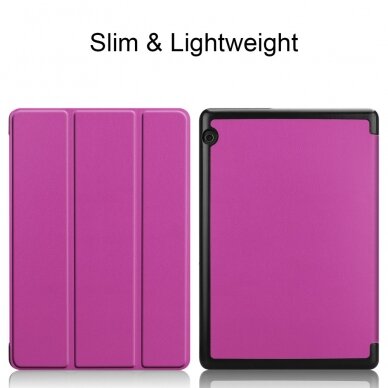 Huawei MediaPad T5 10" violetinis Trifold dėklas 1