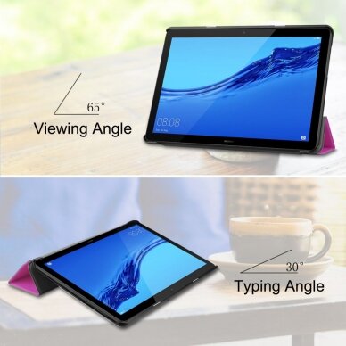 Huawei MediaPad T5 10" violetinis Trifold dėklas 3