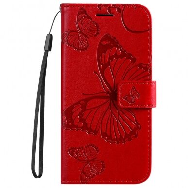 Huawei NOVA 8i/Honor 50 Lite raudonas Tracy K.FLEXI dėklas Butterflies 1