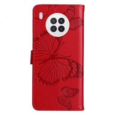Huawei NOVA 8i/Honor 50 Lite raudonas Tracy K.FLEXI dėklas Butterflies 2