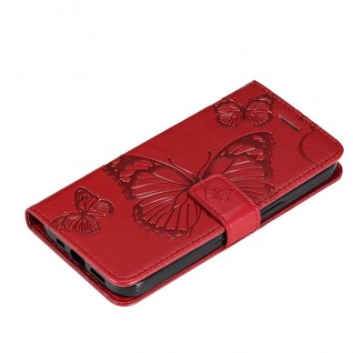 Huawei NOVA 8i/Honor 50 Lite raudonas Tracy K.FLEXI dėklas Butterflies 6