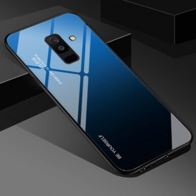 Huawei P Smart 2019/ Honor 10 Lite mėlyna AURORA GLASS nugarėlė 2